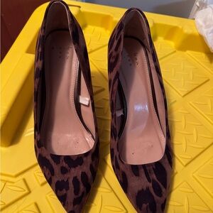 Target Leopard Print Heels - Brown and Black
